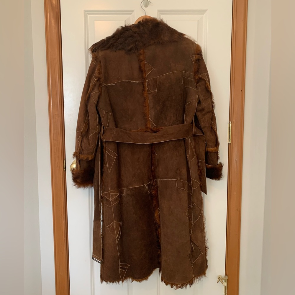 Goat Shearling Patchwork Jacket - image 3